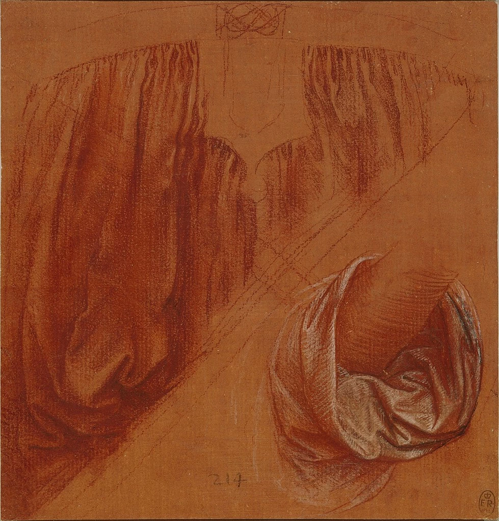 221-Studio di drappeggio per Salvator Mundi - Collezione Reale